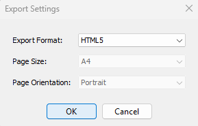 Export Session Screen