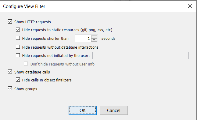 Filter Dialog
