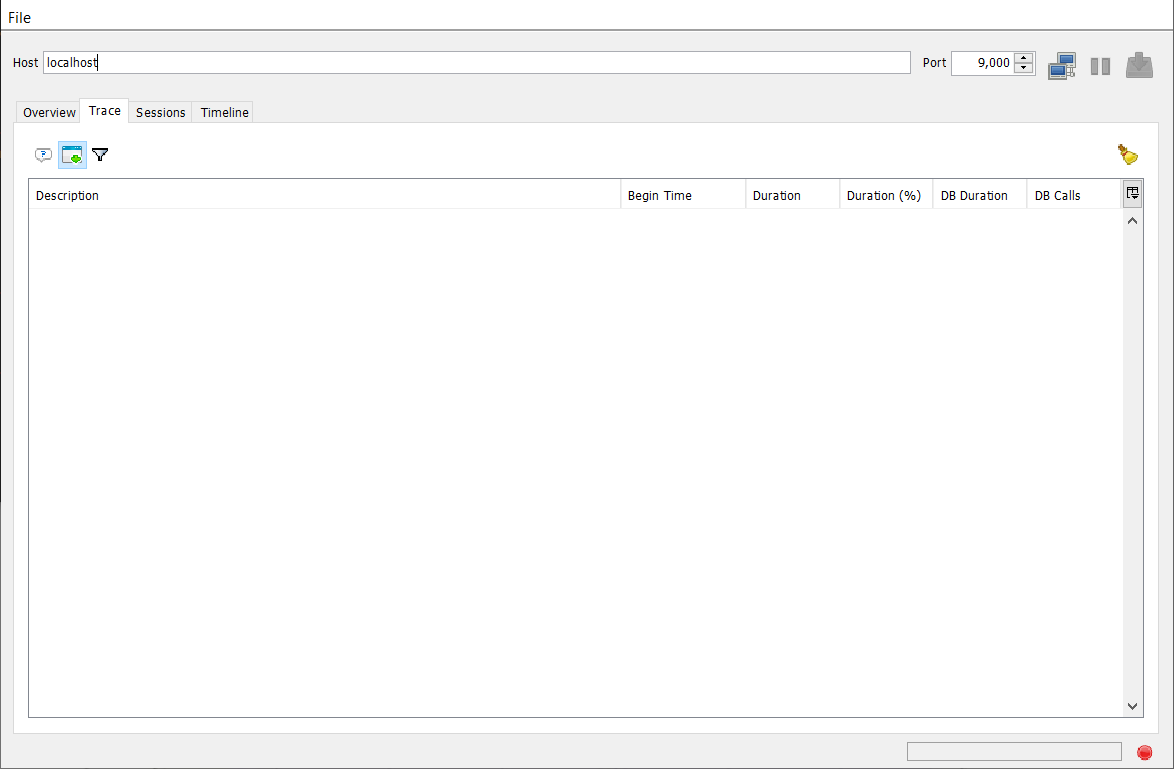 Profiler Home Screen