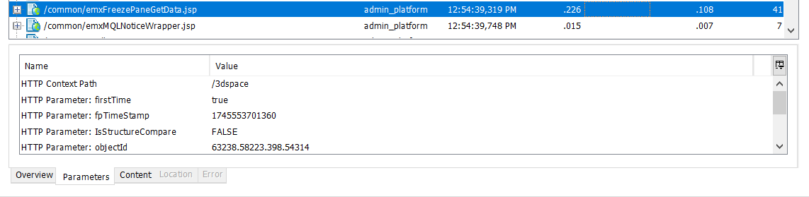 Trace Node Parameters