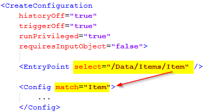 createconfig entrypoint config mapping basic