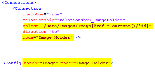 createconfig entrypoint config mapping connection