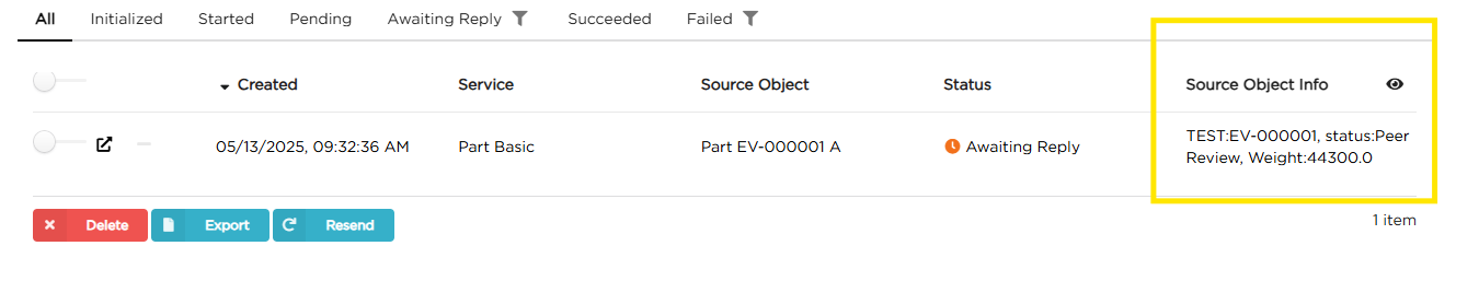 source object info