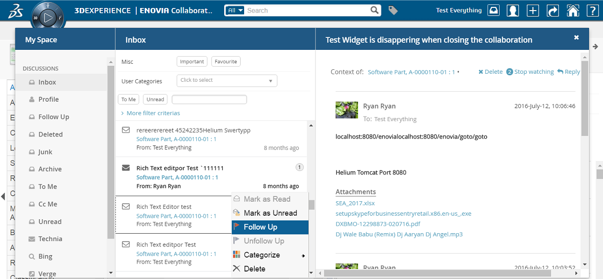showing Followup Action image