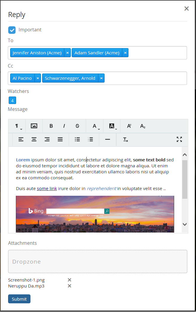 Replying to a discussion image