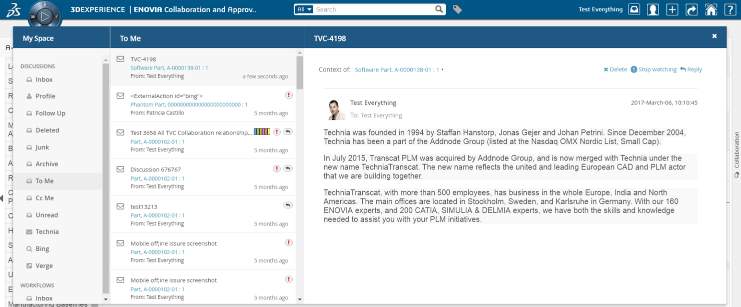 showing ToMe Inbox image