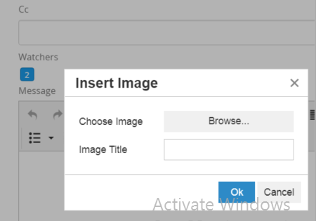 inserting the image into discussion image