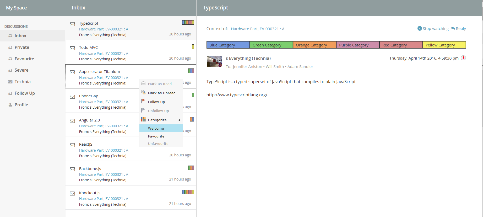 showing additional context actions image