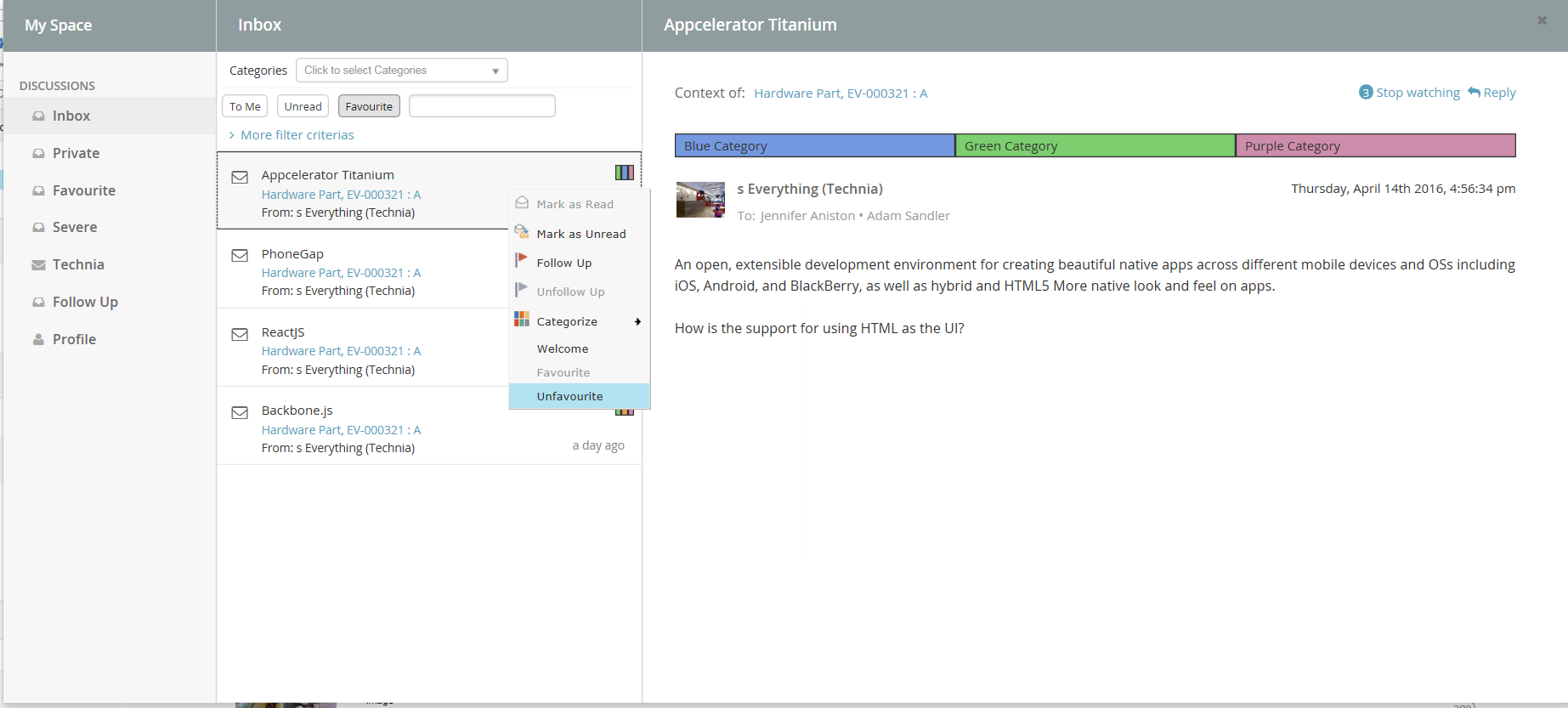 showing custom tag filter image