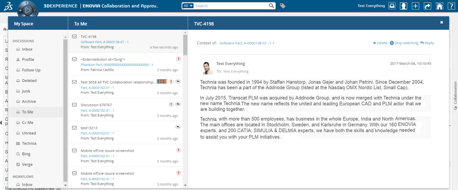 showing ToMe Inbox image