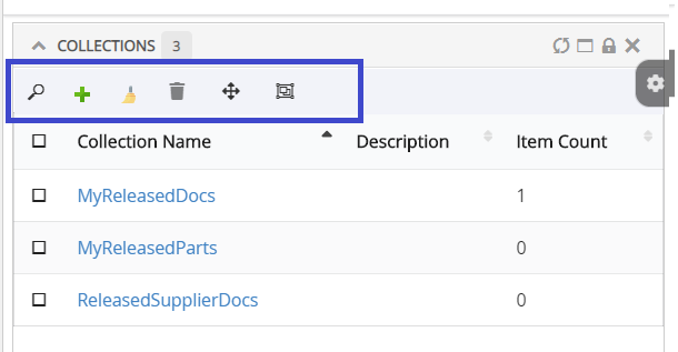 Manage collection commands image